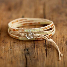  Bohemian Vintage Style Leather Wrap